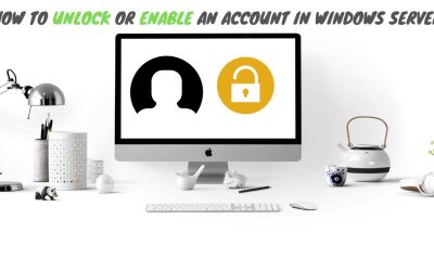How to enable or unlock account in Windows Server 2019