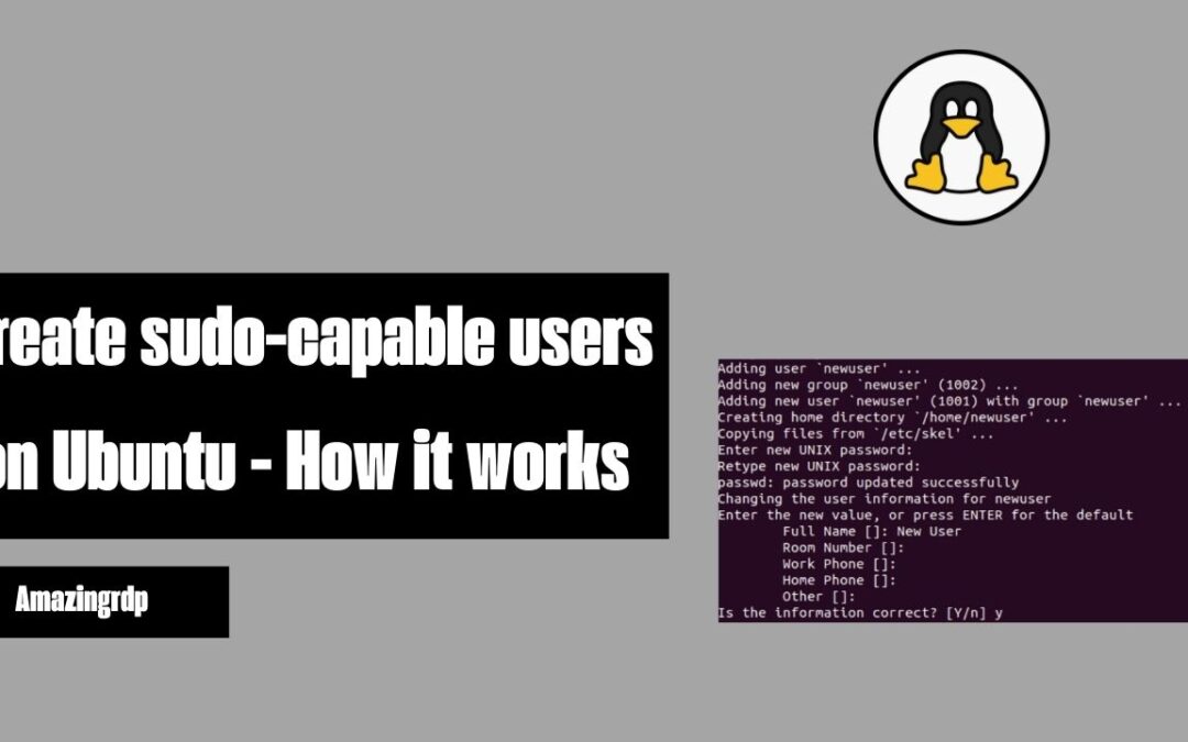 Create sudo-capable users on Ubuntu – How it works