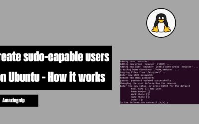 Create sudo-capable users on Ubuntu – How it works