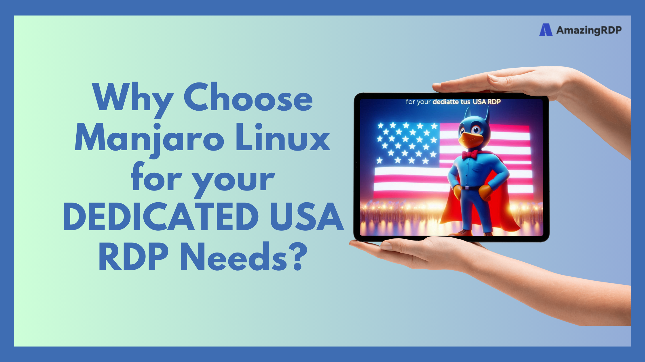 Manjaro Linux for USA RDP 