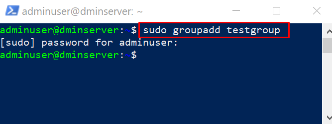 create user group
