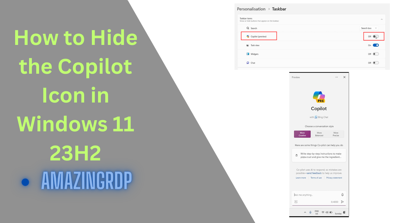 How to Hide the Copilot Icon in Windows 11 23H2