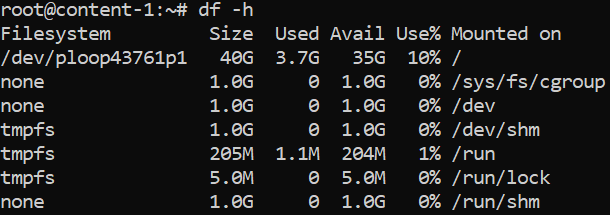 Disk space usage in Linux 