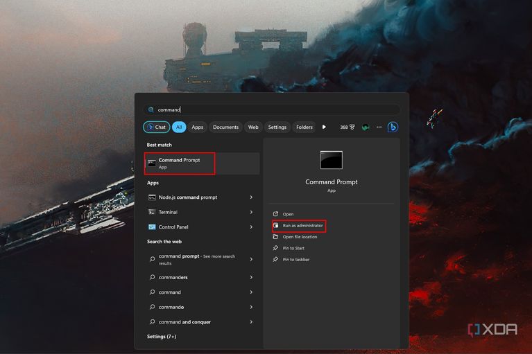 Command prompt Windows 11 