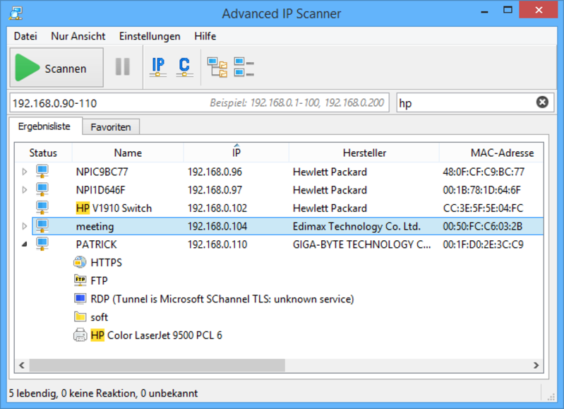 Advanced IP SCANNER 