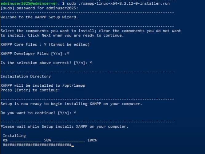 run the installer screenshots