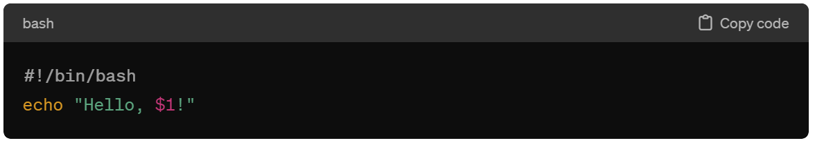 Passing Arguments to Shell Scripts
