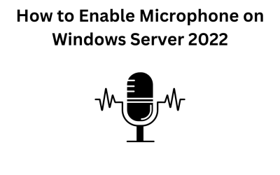 How to Enable Microphone on Windows Server 2022