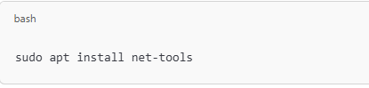 Using netstat