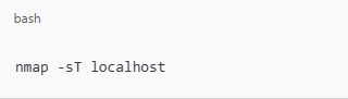 Using nmap for Port Scanning
