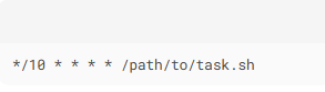 Run a task every 10 minutes