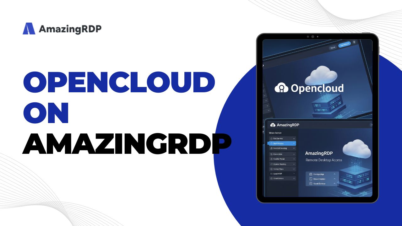 Opencloud on AMAZINGRDP Plasma 6.4