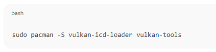 Install Vulkan Drivers Arch