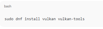 Install Vulkan Drivers Fedora