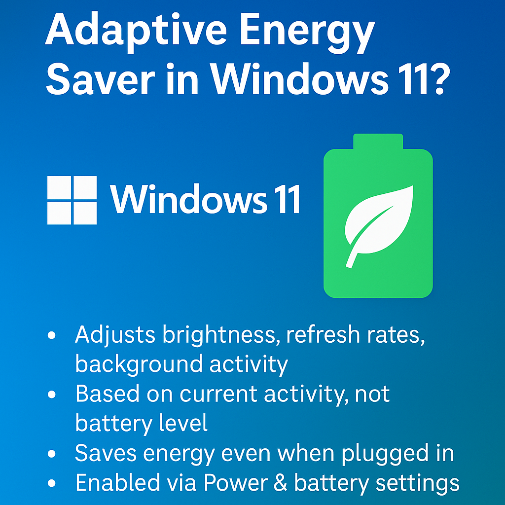 windows 11New Adaptive Energy Saver