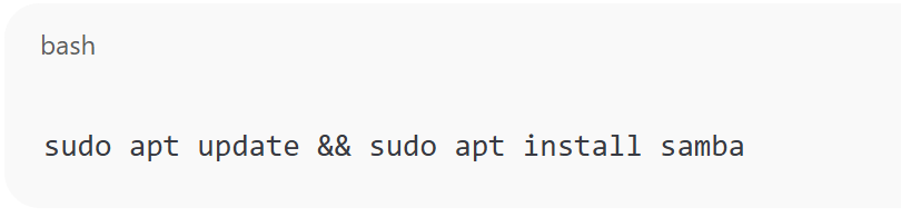 Install Samba