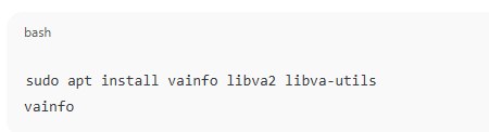 Steps for VA-API